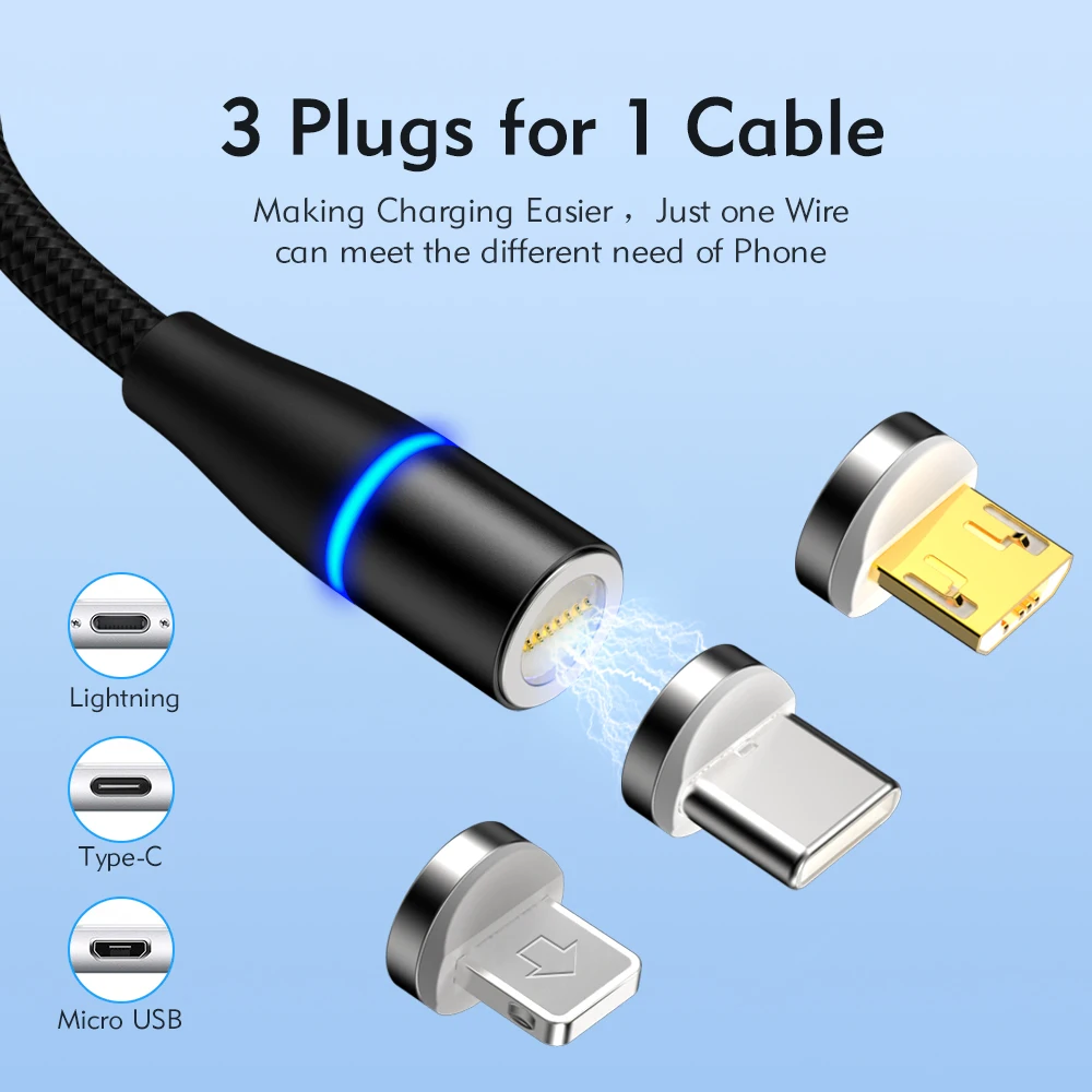 Кабель Micro USB Type C с магнитным зарядным устройством кабель для быстрой зарядки