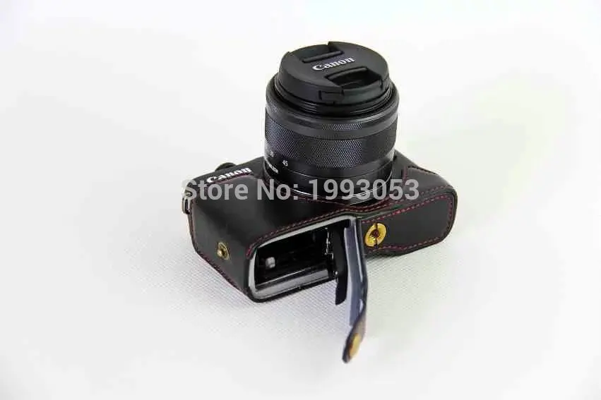 Новинка чехол из искусственной кожи для камеры получехол Canon EOS M10 M100 M200 Нижняя
