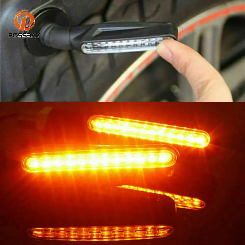 

12V 4Pcs Universal Motorcycle LED Turn Signal Light Flashing High Quality 12 Led Indicator Blinker Amber Bike Lamp Blinker Light