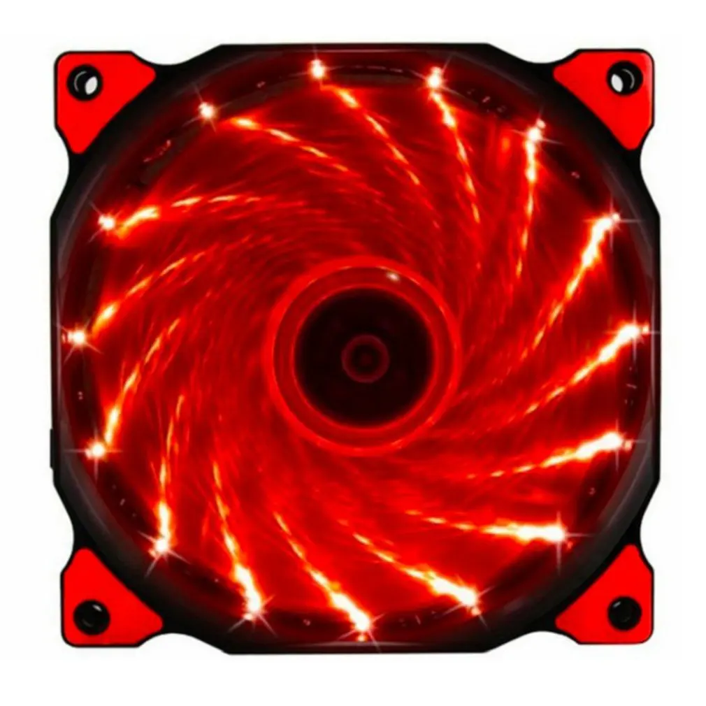 

Blue/Green Efficient Heat Dissipation Low noise Cool & Quiet 15 Blue/Green/red LED Desktop PC Computer Case Cooling Fan