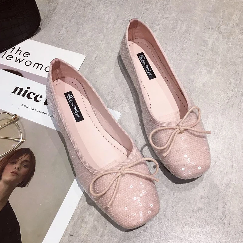 Балетки женские кожаные на плоской подошве весна 2020 | Обувь