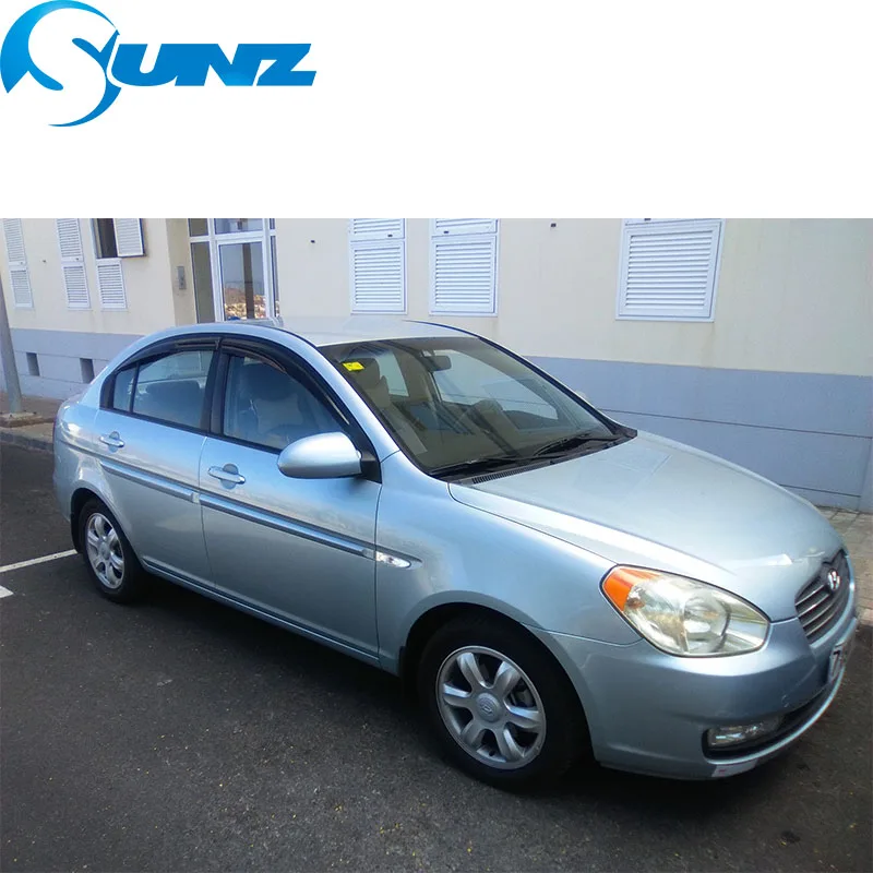 Дефлекторы бокового окна для HYUNDAI ACCENT 2006 2007 2008 2009 2010 2011 дверь седана козырек