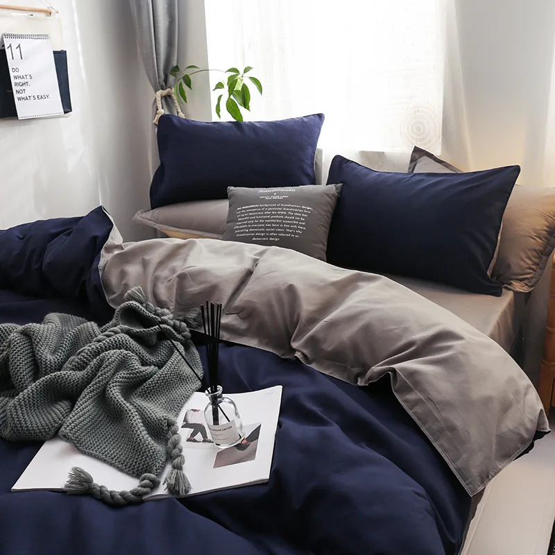 Крутой Комплект постельного белья вязаный домашний текстиль однотонное одеяло