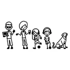 Забавные наклейки и Переводные картинки для автомобиля, 17*7,3 см, наклейки на семейный автомобиль, дрейф, JDM