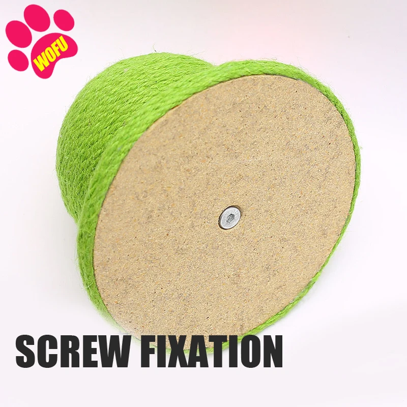 WOFUWOFU тканые сизальные кошачьи царапины мячи с деревянной основой игрушки для