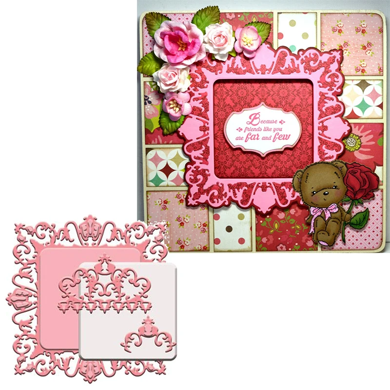 Корона украшения Рамка высечки для изготовления открыток рамка &amp штампы