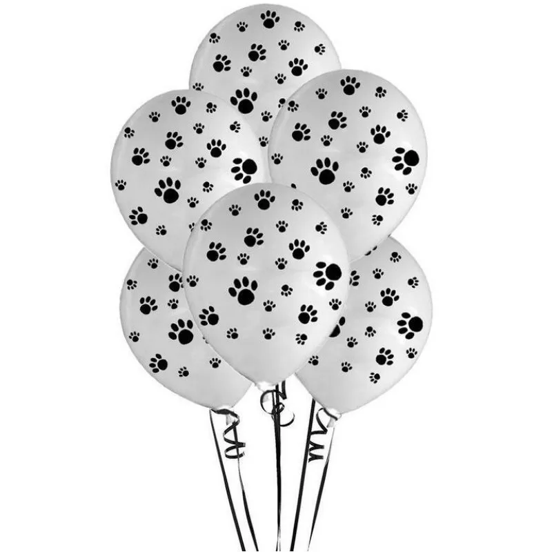 

1-100 шт. 12-дюймовый воздушный шар с лапами собаки, украшение для вечеринки в честь Дня Рождения