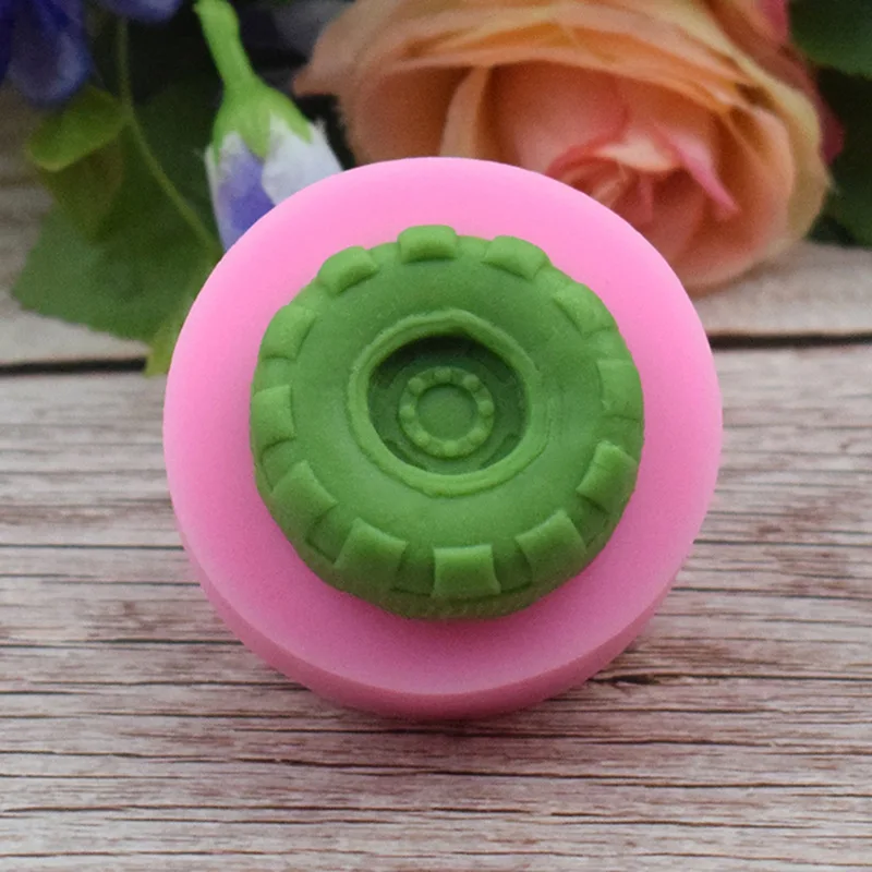 

Silicone Mold Three-Dimensional Tire Fondant Cake Chocolate Handmade Soap Mold DIY Baking Kitchen Tools Accessories