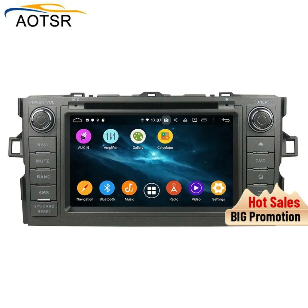 DSP 4 + 64 Android 9 0 Автомобильный DVD стерео мультимедиа головное устройство для TOYOTA Auris
