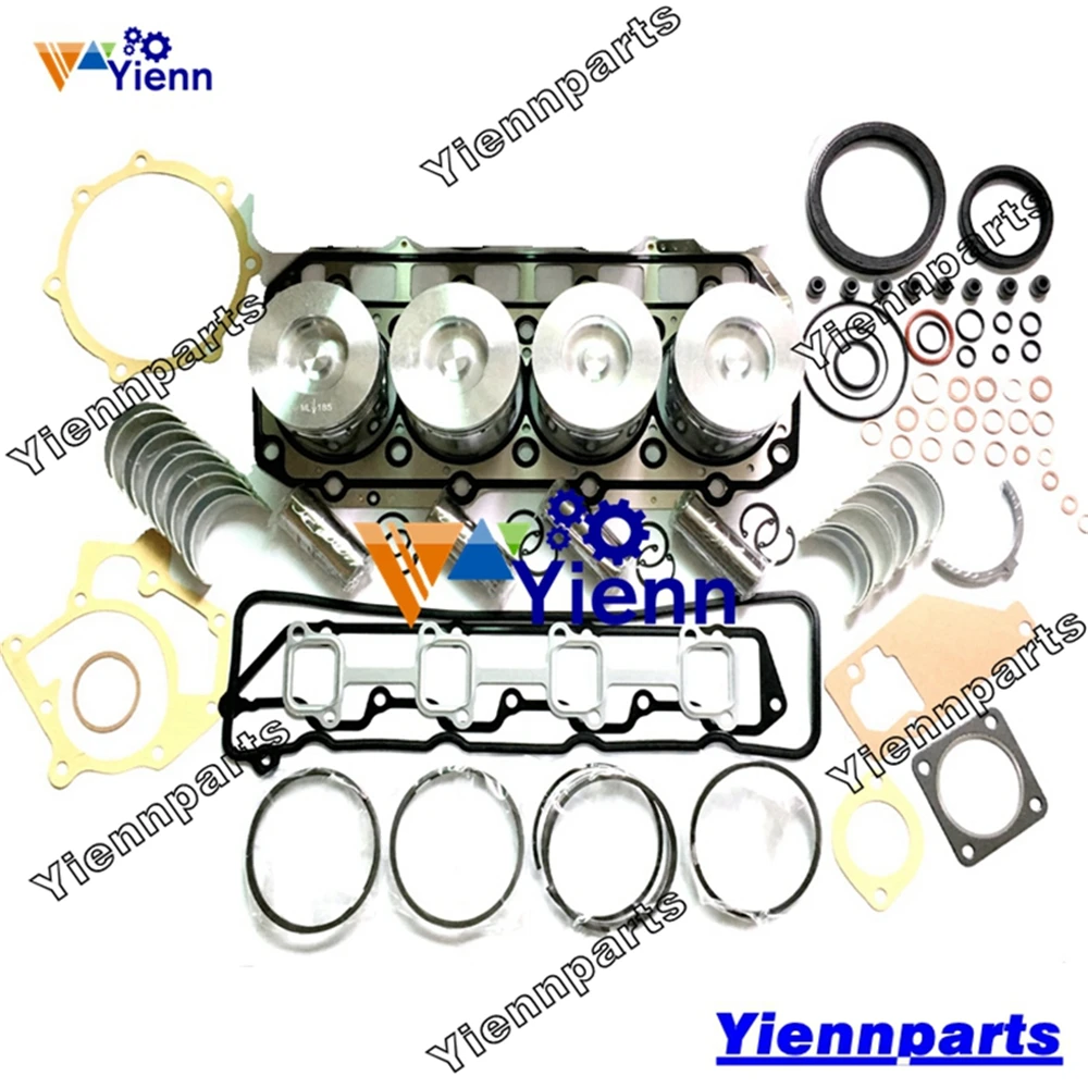 

4TNV94 4TNV94L Overhual rebuild kit with piston ring bearing set For Yanmar Wheeled Excavator Tractor Engine Repair Parts