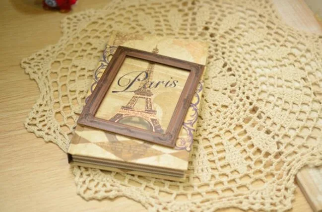Винтажный блокнот с рамкой памяти, ручная Обложка, крафт-книга, сделай сам, блокноты, блокноты для офиса, школы, розничная