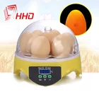 Лучший фермы инкубатор автоматический 220V 7 яйцо инкубационное устройство новые Температура Управление влажностью куры утки птица Брудер