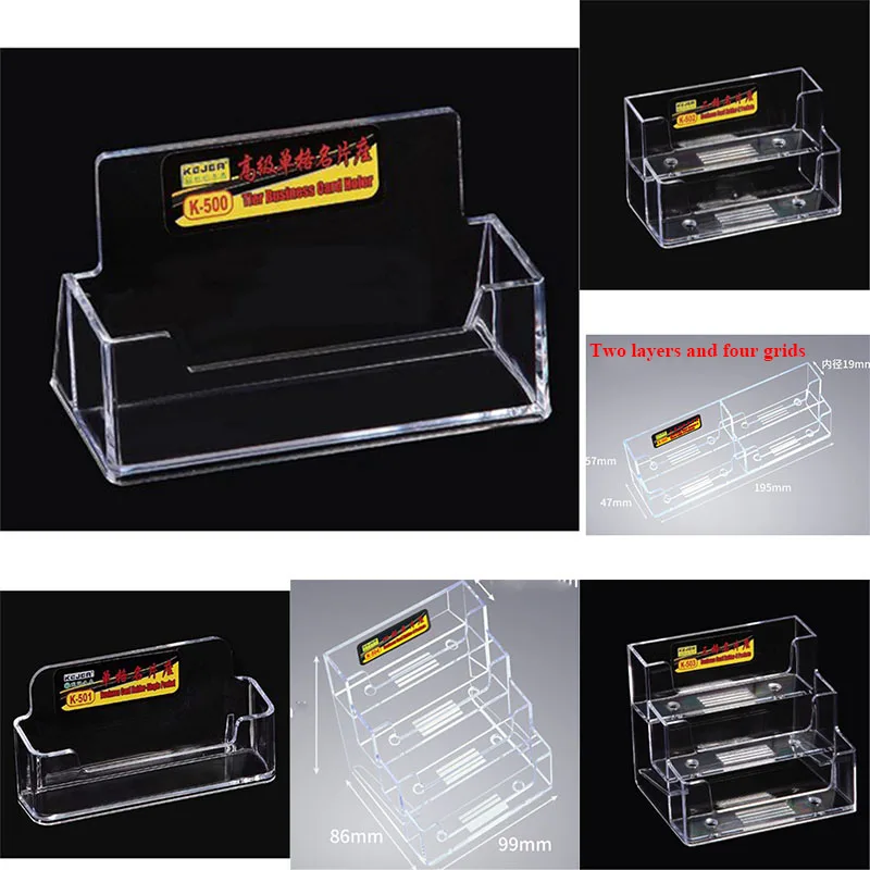 

Card Holder Transparent Acrylic Desktop Office Business Counter Top Display
