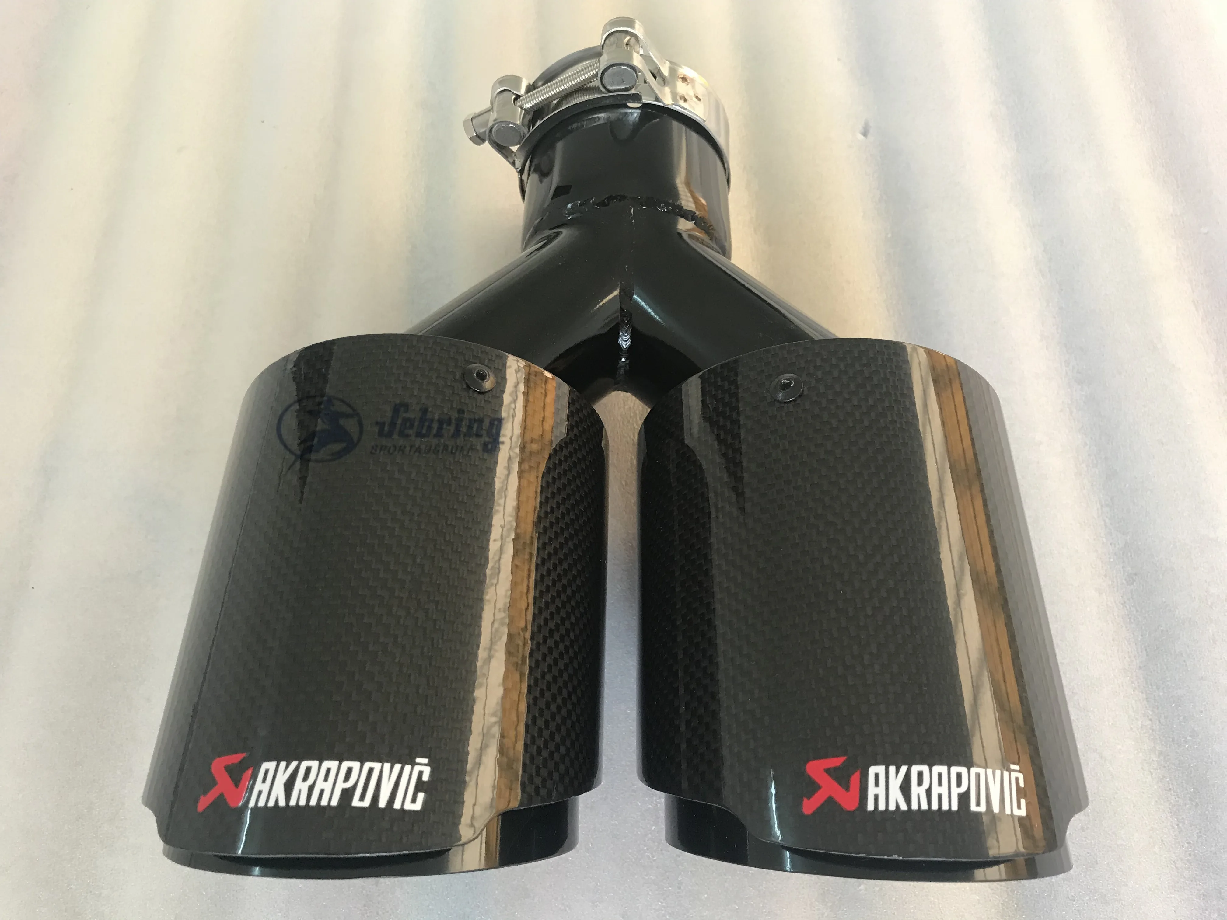 AKRAPOVIC автомобиль модифицированный Карбон волокно AK труба из нержавеющей стали черный двойной углерод выхлопная труба Хвост Глушитель украшение автомобиля
