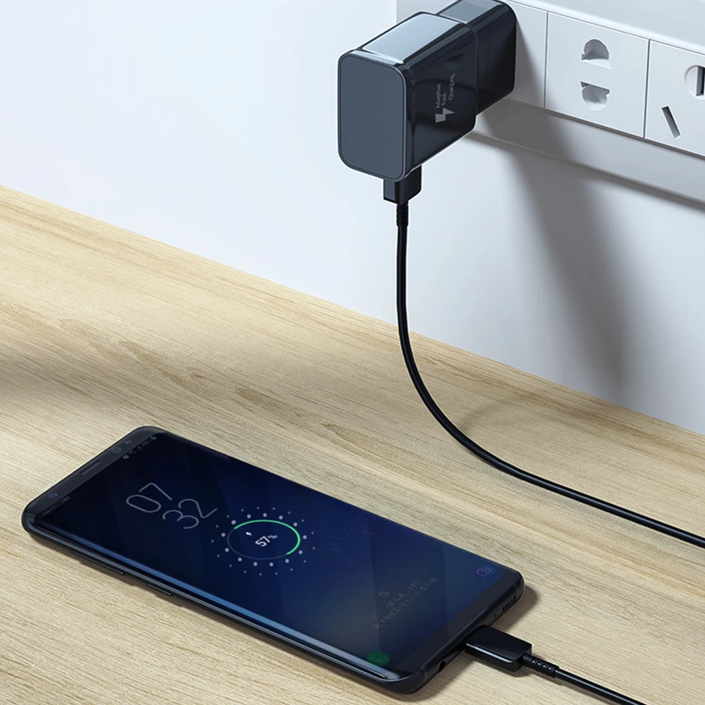 USB-адаптер для быстрой зарядки Samsung Galaxy адаптер питания 9 В 1 67 А кабель Type-C A70 A60 A50 A30