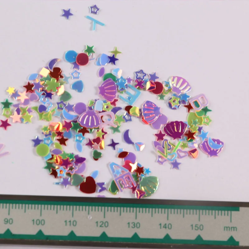 2000 шт. смешанные стили золотые блестки пайетки украшение для ногтей блестящие