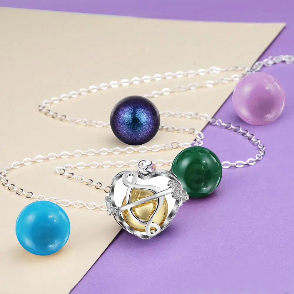 Eudora сердце клетка ожерелье с колокольчиками ювелирных изделий уникальный