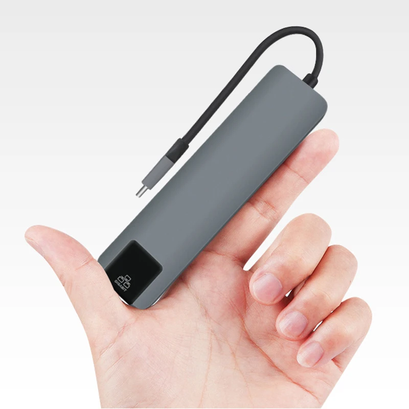 USB C Type концентратор к 3 0 HDMI PD зарядка RJ45 Gigabit Ethernet адаптер Type-C 5 в 1 конвертер для