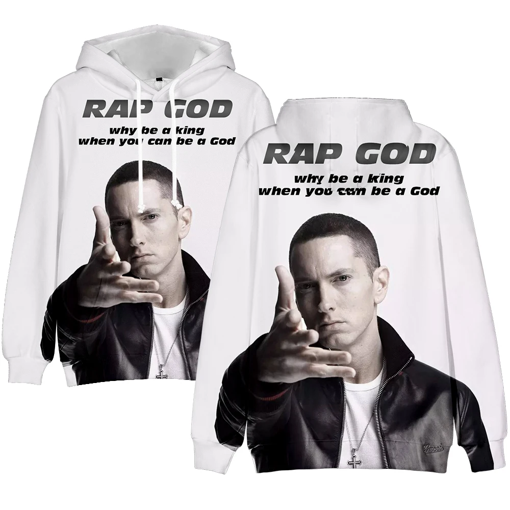

2020 Music To Be Murdered By Eminem Album Rap Singer Eminem Harajuku Colour 3D Printing Long Sleeve Fleece Hoodies Clothes