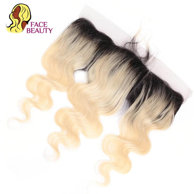 Facebeauty 13x6 фронтальная перуанская волна тела Remy блонд 613 цветов предварительно
