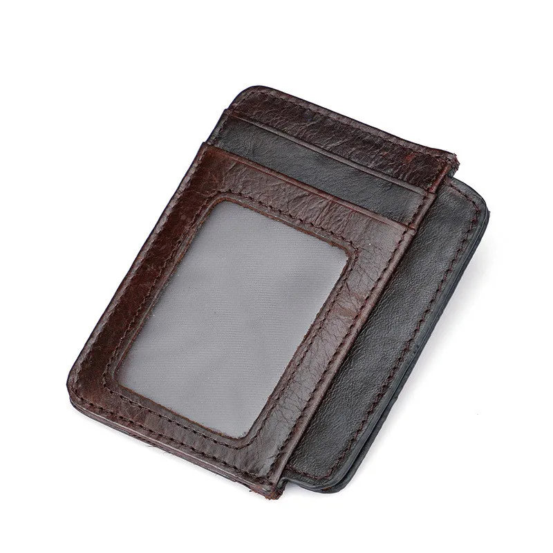 Модный кошелек из коровьей кожи для удостоверения личности держатель карт