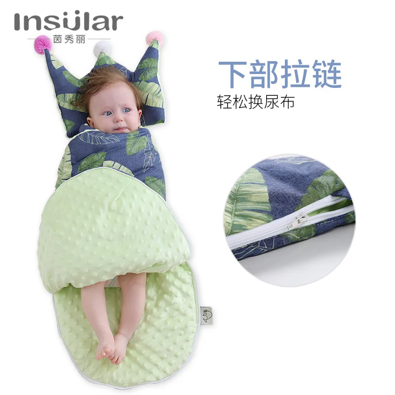 Спальный мешок для малышей из хлопка с изображениями мультфильмов новорожденных