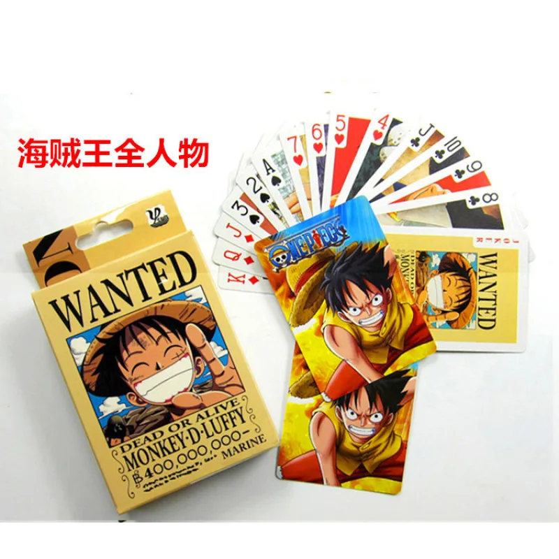 

3 вида 54 шт. классических карт Аниме ONE PIECE Luffy Chopper Мультяшные фигурки настольные игры открытки в твердой обложке искусственные подарки с кор...