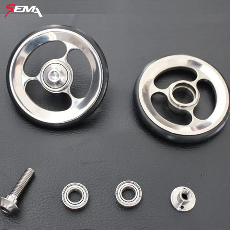 Титановый легкий колесный Бромптон супер светильник SEMA 62 г EasyWheel на заднюю стойку Besr качественный складной велосипед черный/Ti/Rainbow/Cusotm