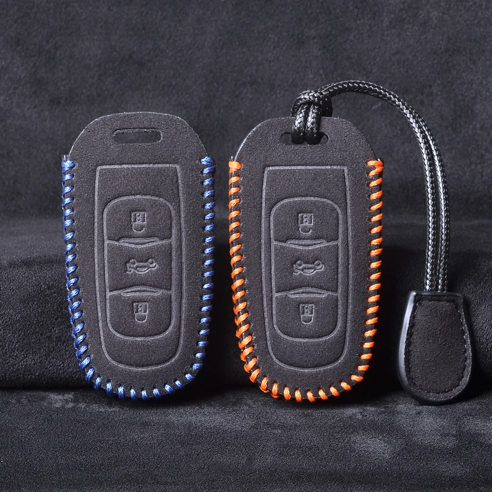 

Leather Car remote key case for Geely Atlas Boyue NL3 EX7 Emgrand X7 EmgrarandX7 SUV GT GC9 borui Car remote key case