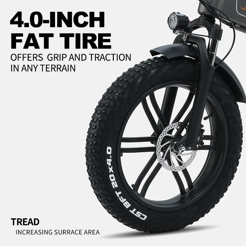 JINGHMA R6S Электро Велосипед 800W 48V Литиевая Батарея 4.0 Жирные Шины Электрический Складной Велосипед.