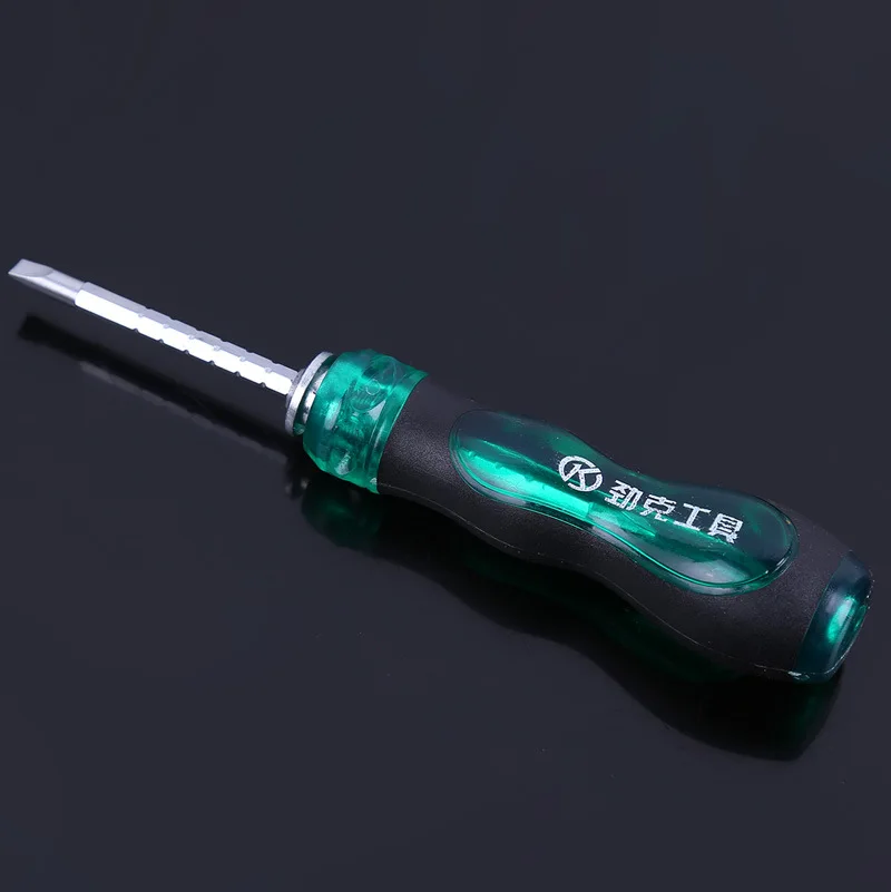 Регулируемая трещотка отвертка двухсторонняя щелевая Elescopic Магнитная биты