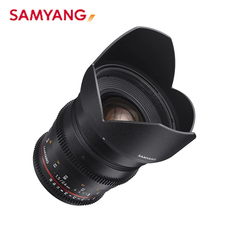 Широкоугольный Полнокадровый объектив Samyang 24 мм T1.5 II Cine для Canon M RF SLR Micro |