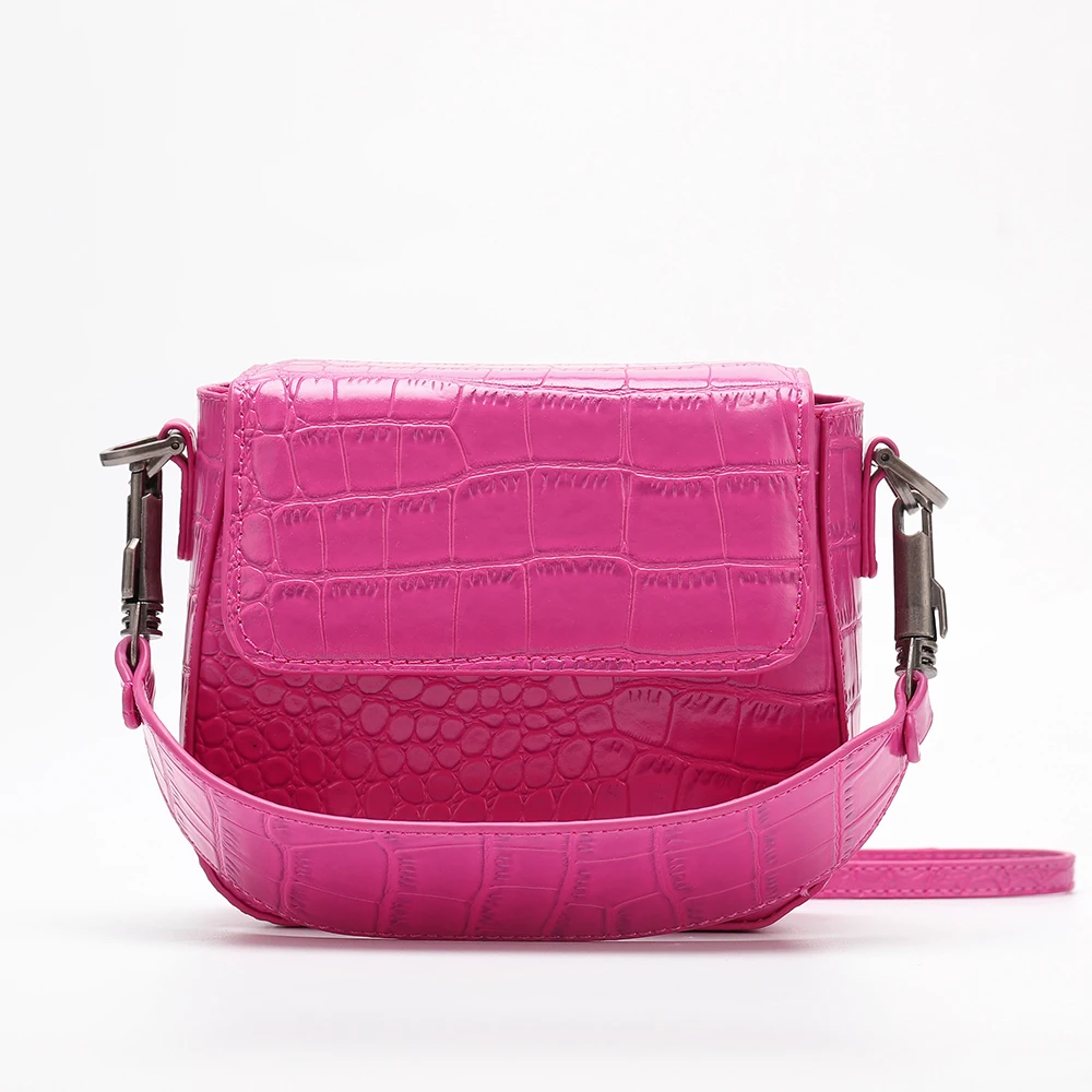 

Brands Alligator Saddle Shoulder Bags for Women Fashion Crocodile Pattern Women's Handbag Crossbody Bag Woman Small Clutch Purse