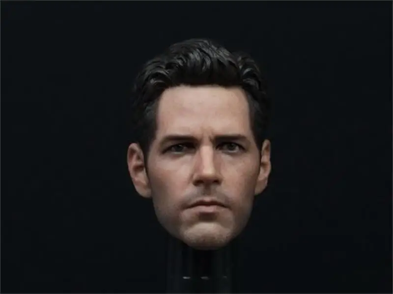 

Man Head Sculpt 1/6 Scale Paul Rudd Ant Man 2.0 Version with Special Connector (Fit HT 1.0 Ant Man) for Action Figure Body