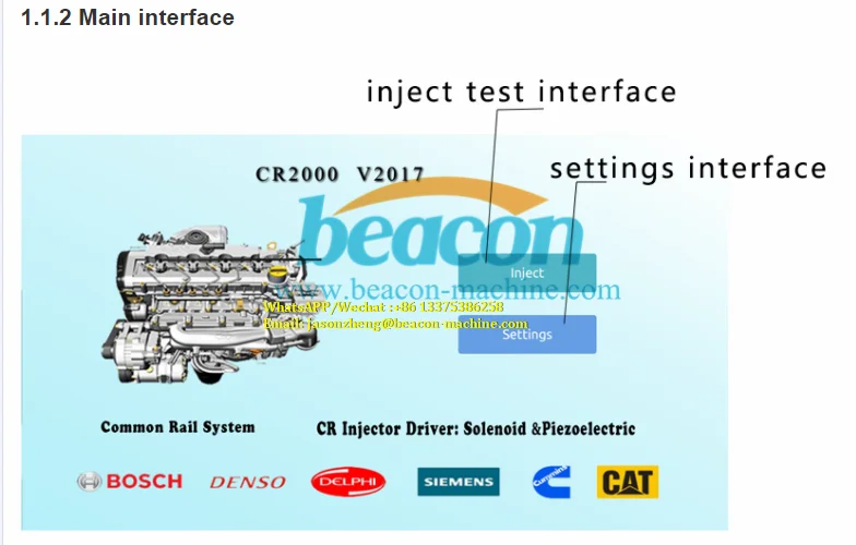 CR2000 сенсорный экран общая топливораспределительная рампа инжектор дизельного