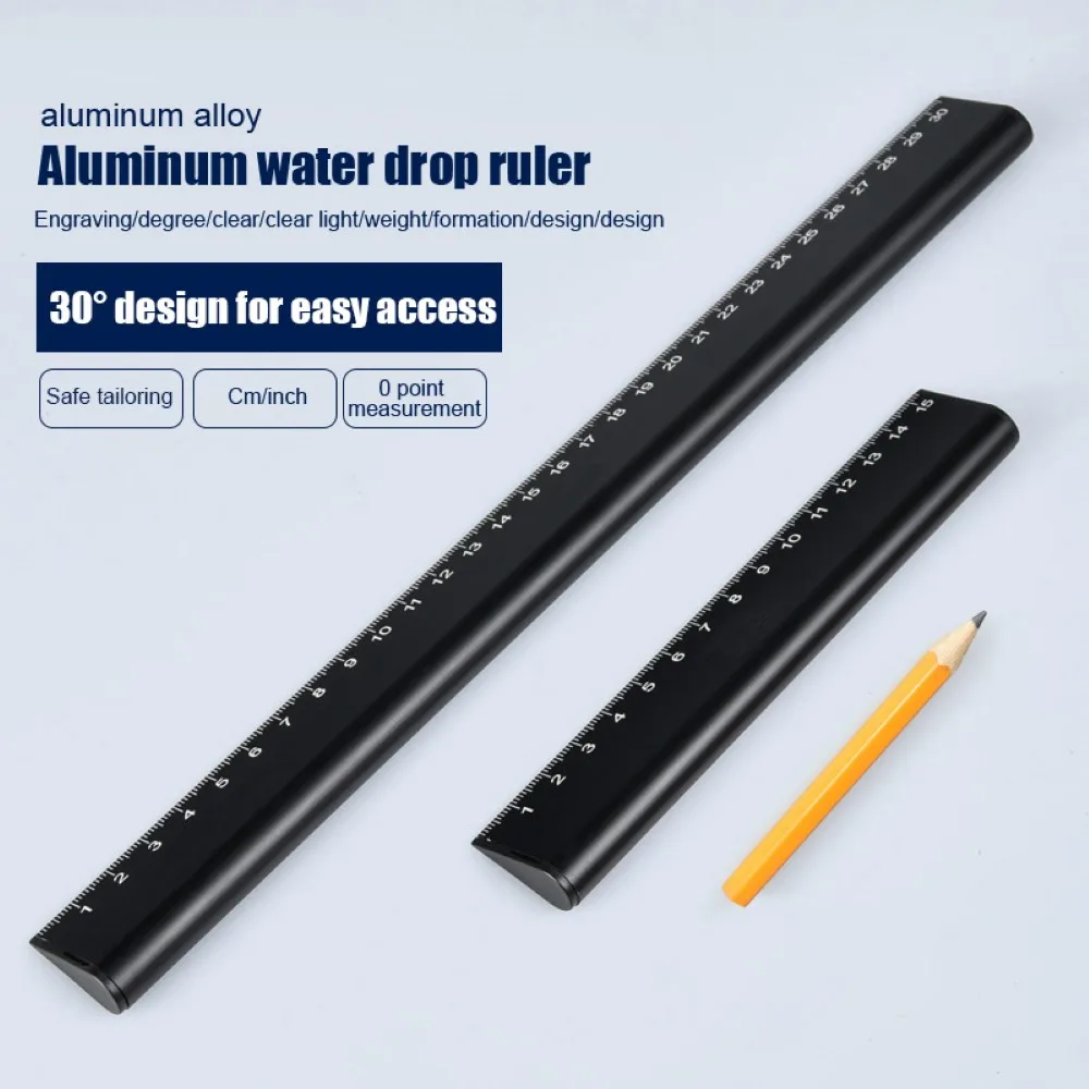 

Drawing Ruler Woodworking Aluminum Alloy Metric Ruler Carpenter Line Gauge Carpenter Measuring Tool Mapping Tools