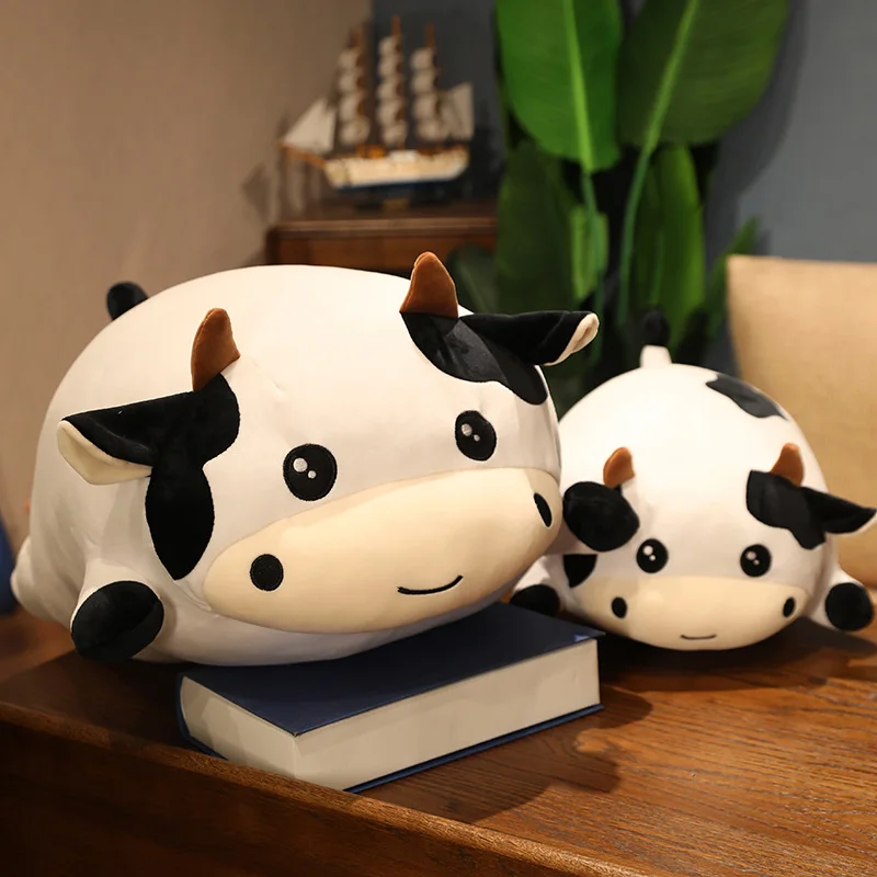 

35/50CM Cute Cow Plush Stuffed Dolls Cute Mother&Baby Milk Cattle Plush Toys Soft Dolls Nap Pillow Cushion Cartoon Birthday Gift