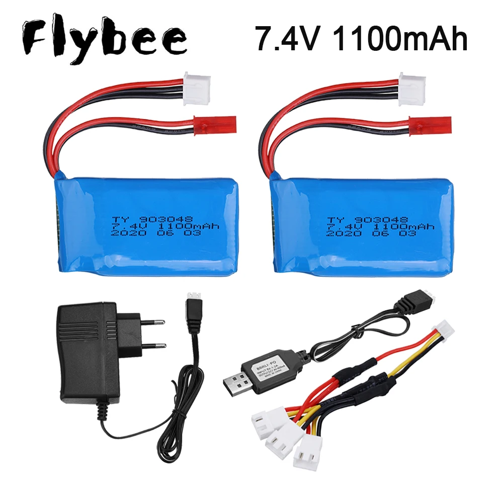 

Литий-полимерный аккумулятор для WLtoys V353 A949 A959 A969 A979 k929, 7,4 В, 1100 мАч, запасные части для гоночного автомобиля, внедорожника, игрушечного автом...