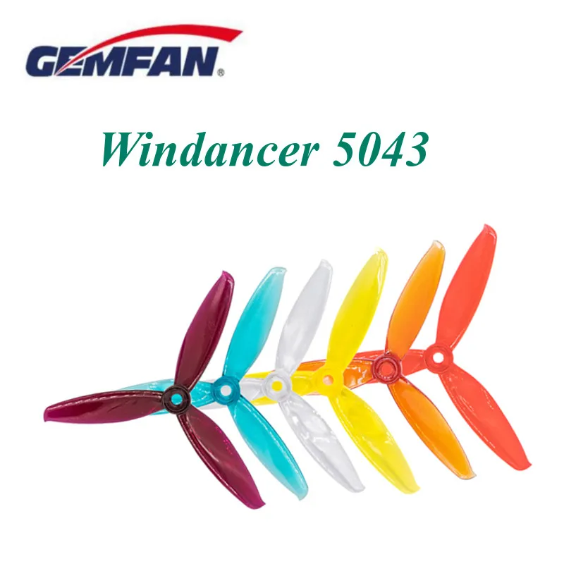 Gemfan windмансер 5043 5X4.3X3 3 лопастной Пропеллер для ПК радиоуправляемых FPV гоночных