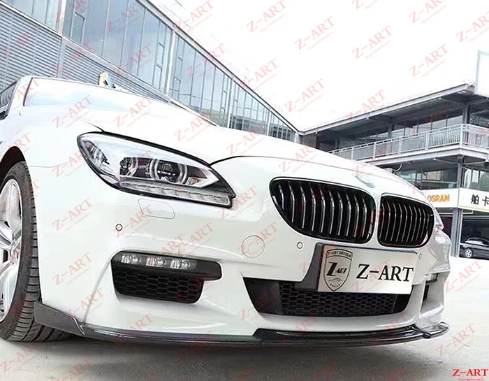 Z ART для BMW F06 F12 F13 углеродное волокно передняя губа ДЛЯ 6 M спортивные передний