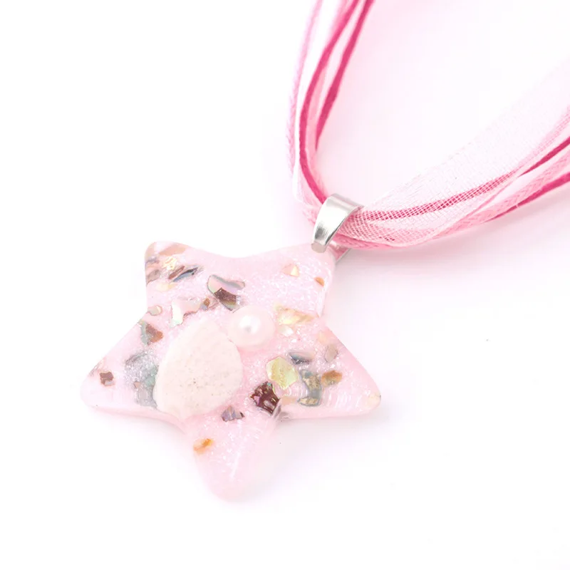 Модное ожерелье BONLAVIE с подвеской в виде ракушек и со звездами для девушек длинная