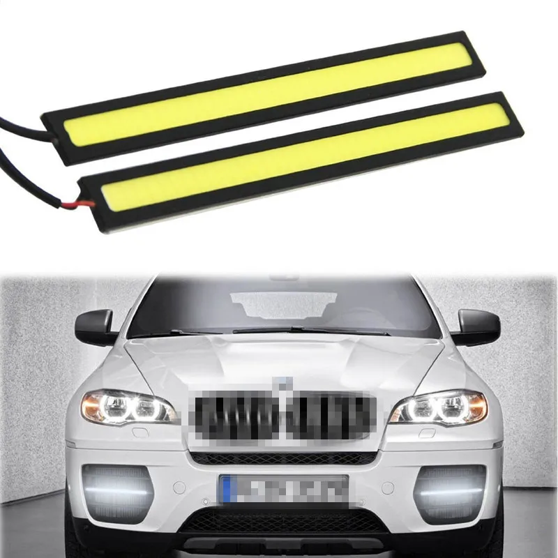 

2pcs Car LED Daytime Running lights Ultra Bright DC 12V 17cm Waterproof Auto Car COB Driving Fog lights
