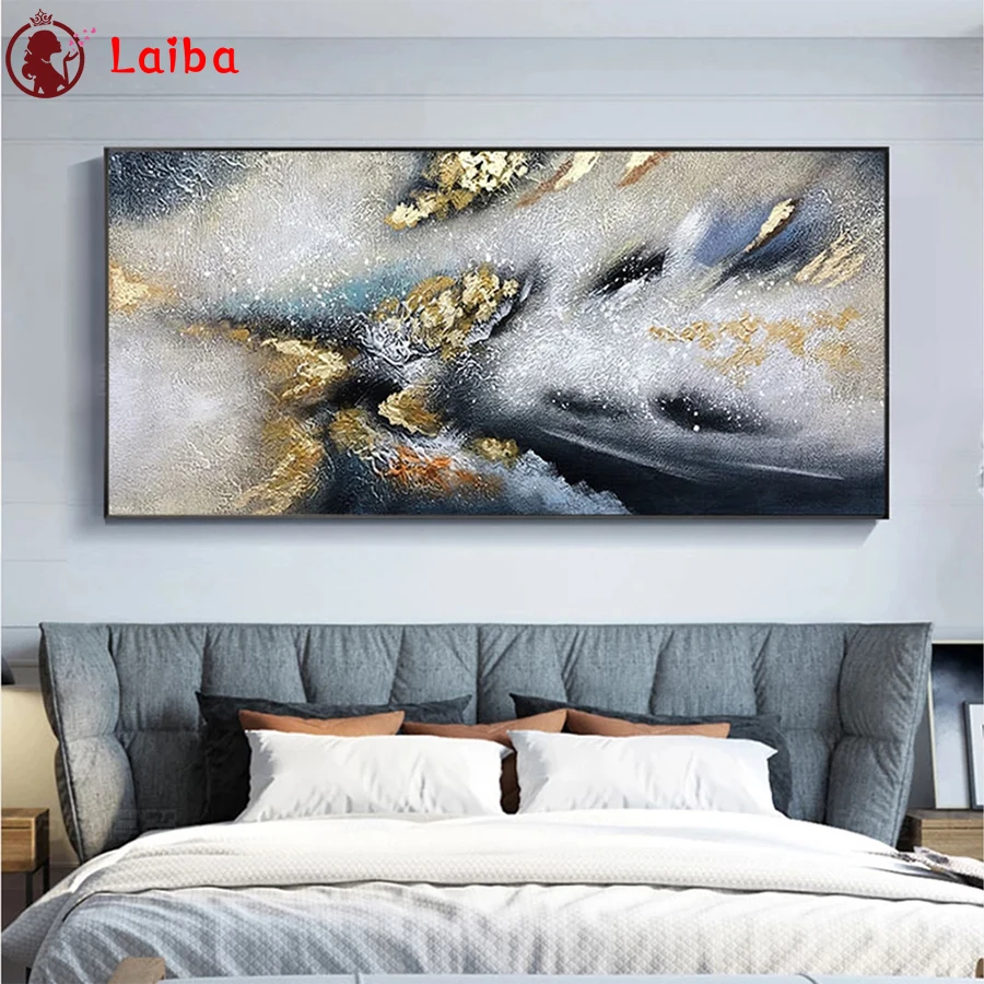 

5D round Diamond Embroidery Abstract golden gray art Picture Of Diamond Painting Full Square Mosaic Cross Stitch Handmade Gift