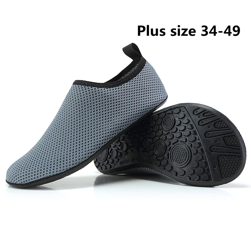 

Unisex Swimming Water Shoes Men Barefoot Outdoor Beach Sandals Upstream Aqua Shoes Plus Size Nonslip River Sea Diving Sneakers