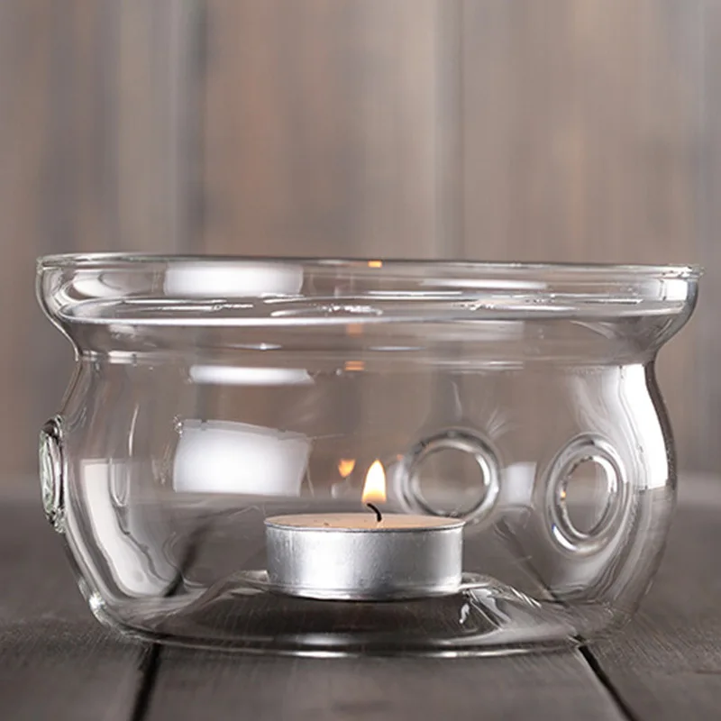 Утолщенный стеклянный чайный набор чайник нагреватель чашка специальное