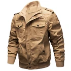 Куртка мужская демисезонная с несколькими карманами, уличная одежда, вареная куртка-бомбер, повседневная