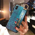 Роскошный чехол-держатель для телефона с 3D тиснением радужной рыбкой на запястье для Huawei P40 P30 Mate 30 Lite 40 Pro Nova 7 8 SE 7i