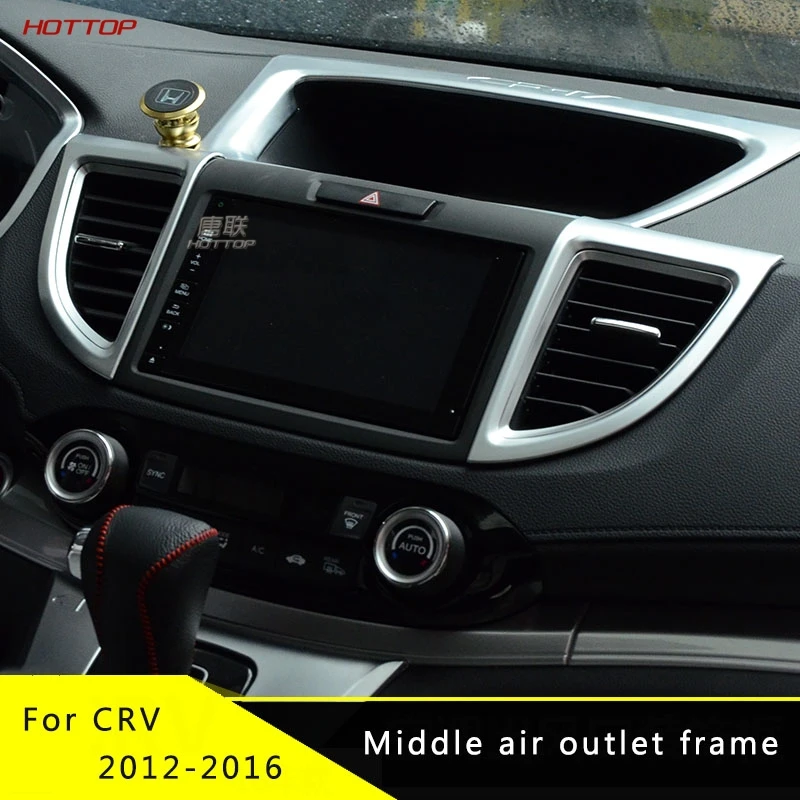 

Обрезанная полоса для кондиционера воздуха Honda Crv 2012-2016, центральное управление, обрезанная рамка для воздуховыпускного отверстия