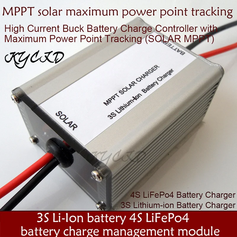 

5A 10A Solar Lithium Battery Charge Board 11.1V 12.6V 3S Li-Ion 12.8V 14.4V 4S LiFePO Battery 18V Solar MPPT Controller BQ24650