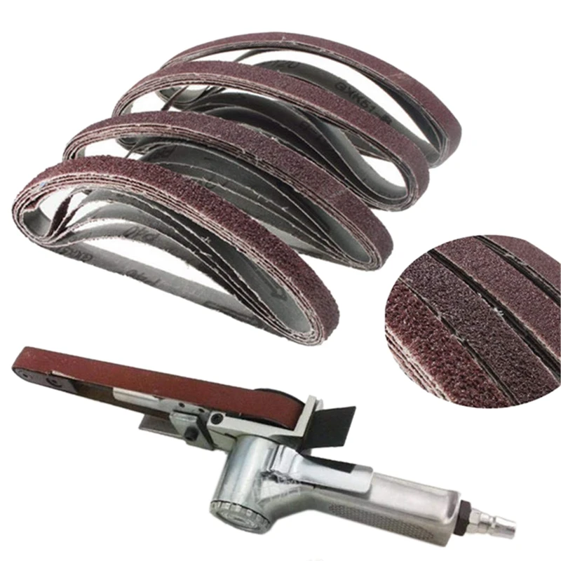 

Promotion! 20Pcs 13X457Mm Zirconia Abrasive Sanding Belts 40/60/80/120 Grit
